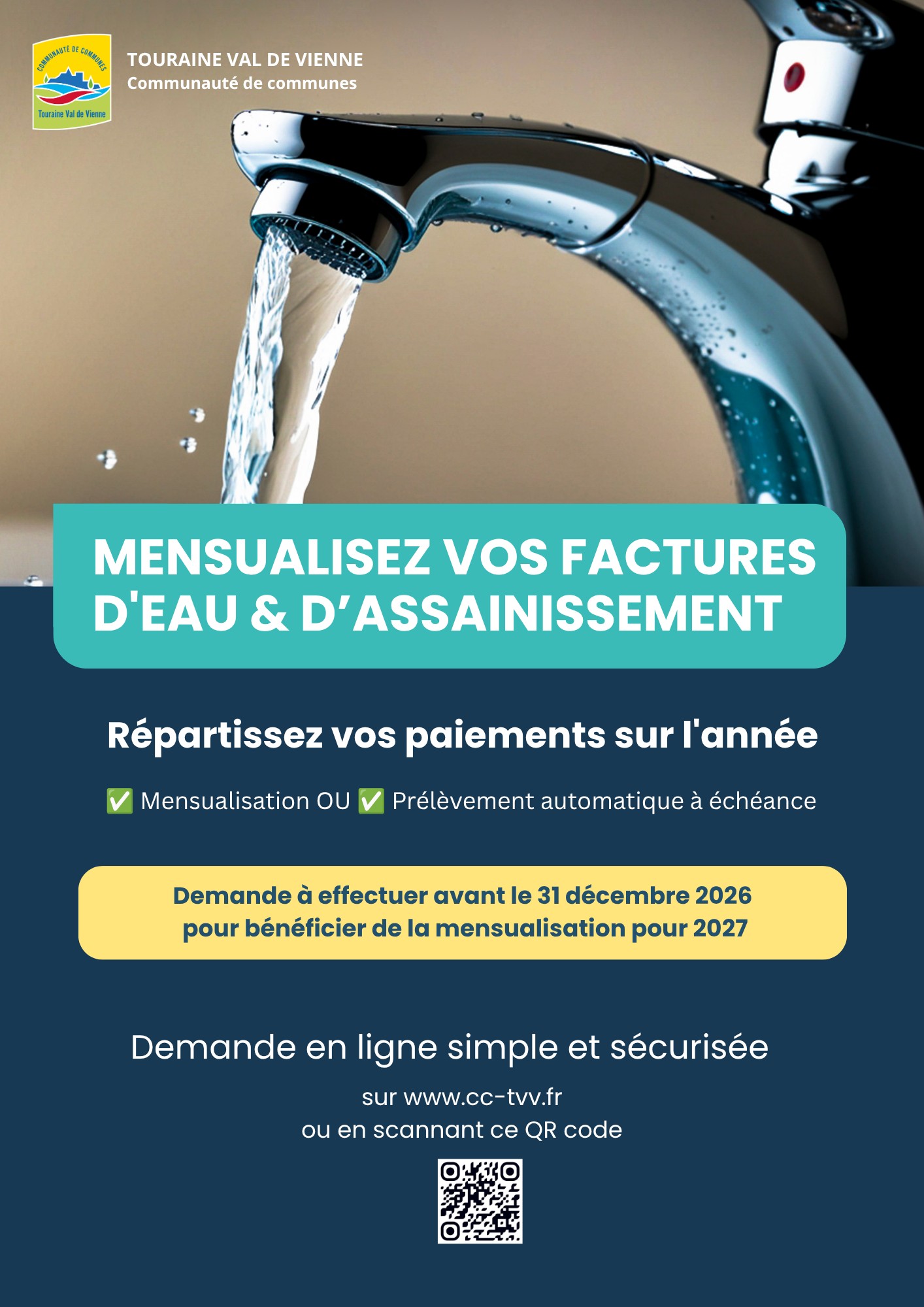 Affiche mensualisation eau